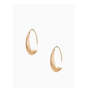 Stella & Dot Dome Hoop Earrings Bronze